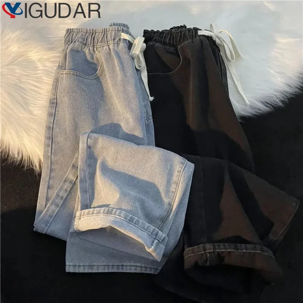 

Wide Leg Cargo Pants 2023 Streetwear Baggy Jeans women New Spring Autumn women Korean Fashion Loose Straight female Clothing