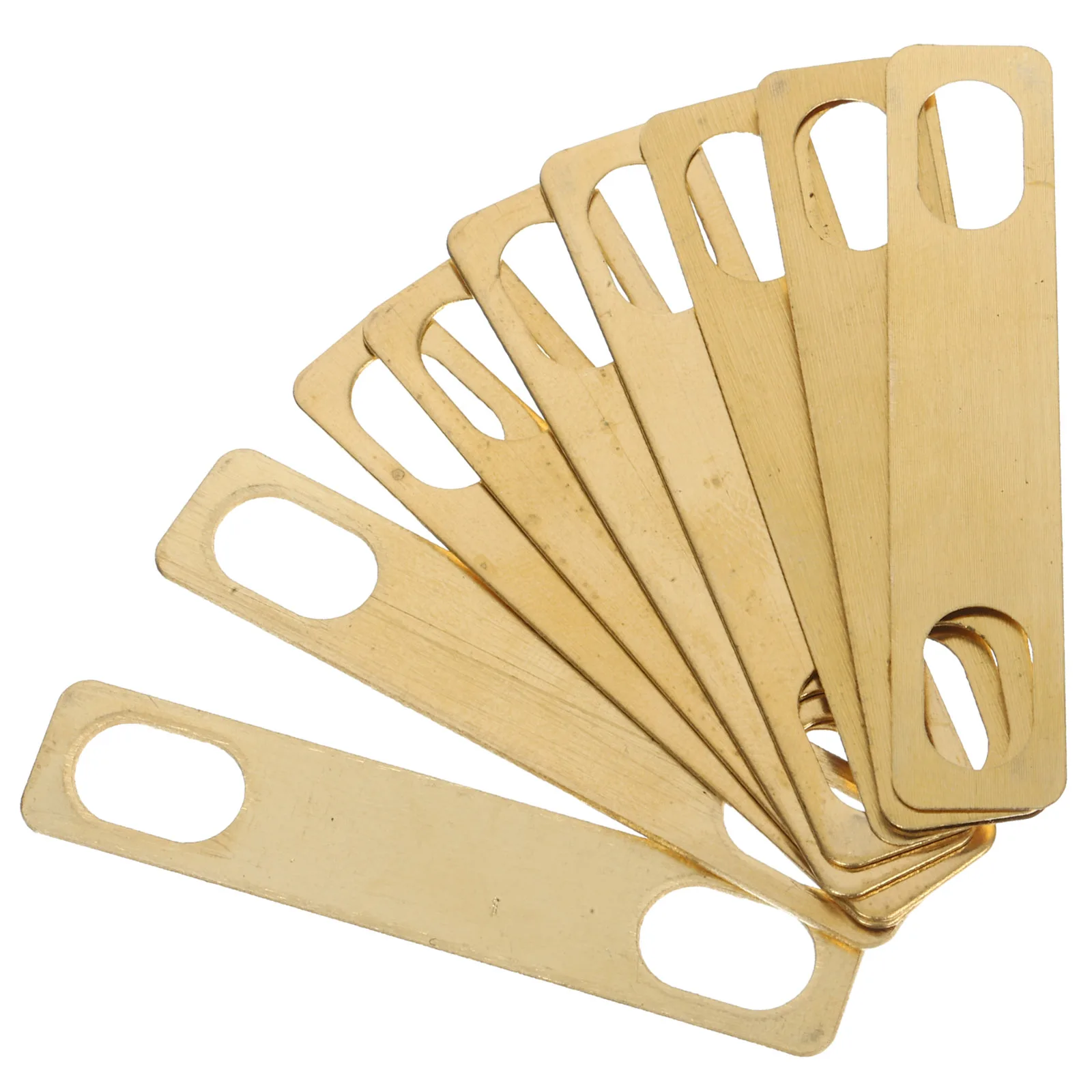 

10pcs Metal Neck Shims Brass Replacement Accessories Electric Bass Parts Thickened Joint Plate Guitar Supplies Durable Guitar