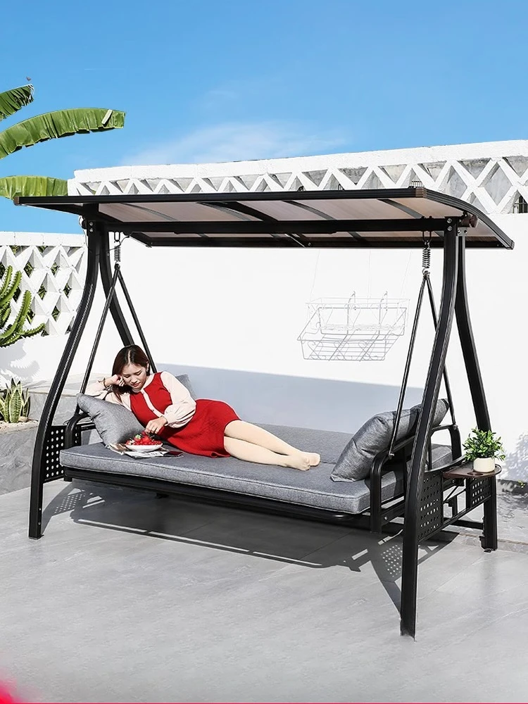 

Aluminum Alloy Swing Chairs Hanging Chairs Solar Outdoor Rocking Chairs