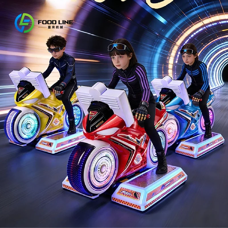Kids Arcade Game Machine 1-player Electric Motorcycle Coin Operated Racing Car Amusement Centers CE Certificate