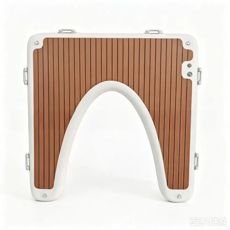 Water inflatable floating row floating platform yacht motorboat paddle board surfboard docking dock power board platform brushed