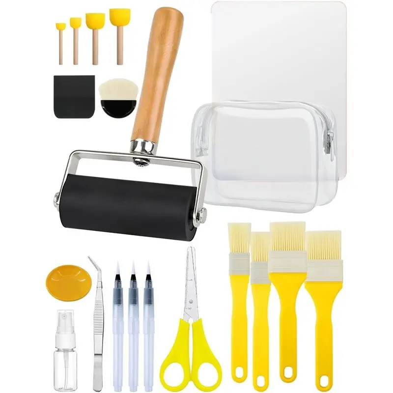 

Premium-Essential Decoupage Tool Set Silicone Table Mat,For DIY And Crafts Projects Decoupage Kits For Adults For Paper