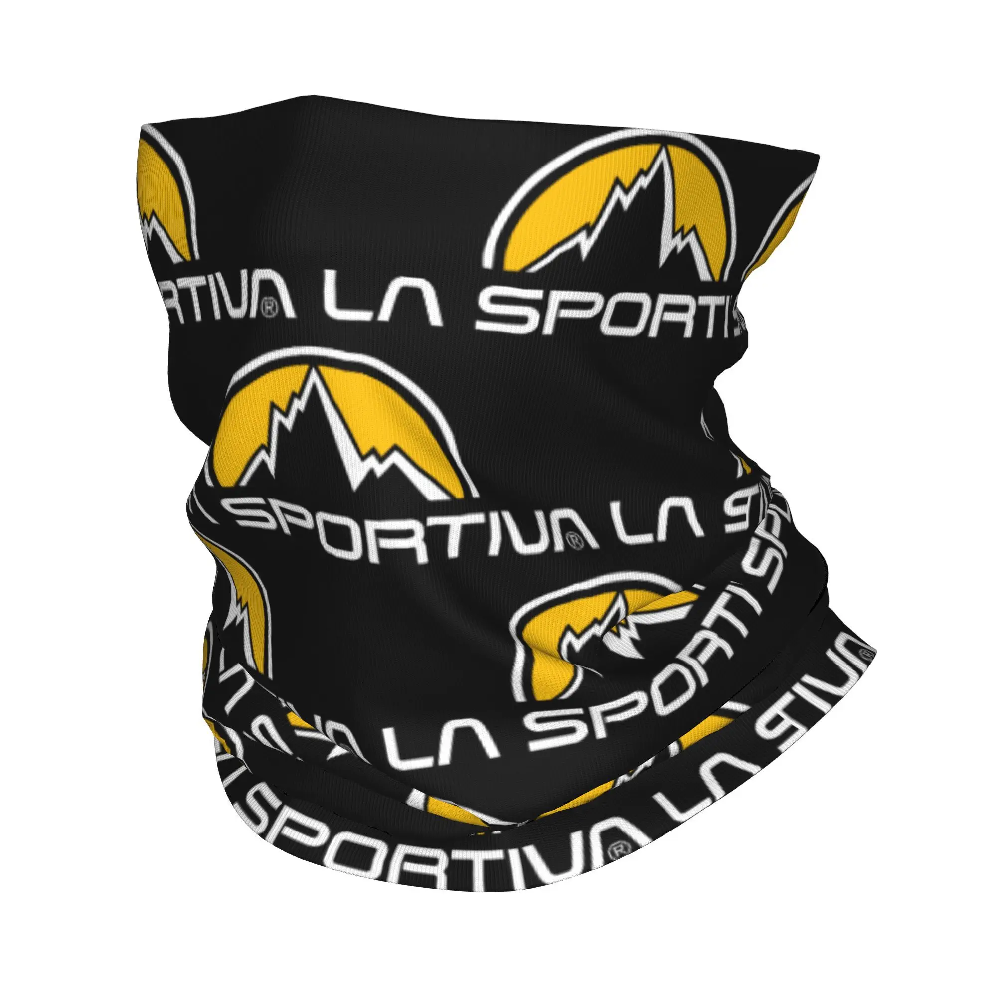 Custom La Sportiva Logo Bandana Neck Gaiter for Ski Running Men Women Wrap Scarf  Balaclava Warmer