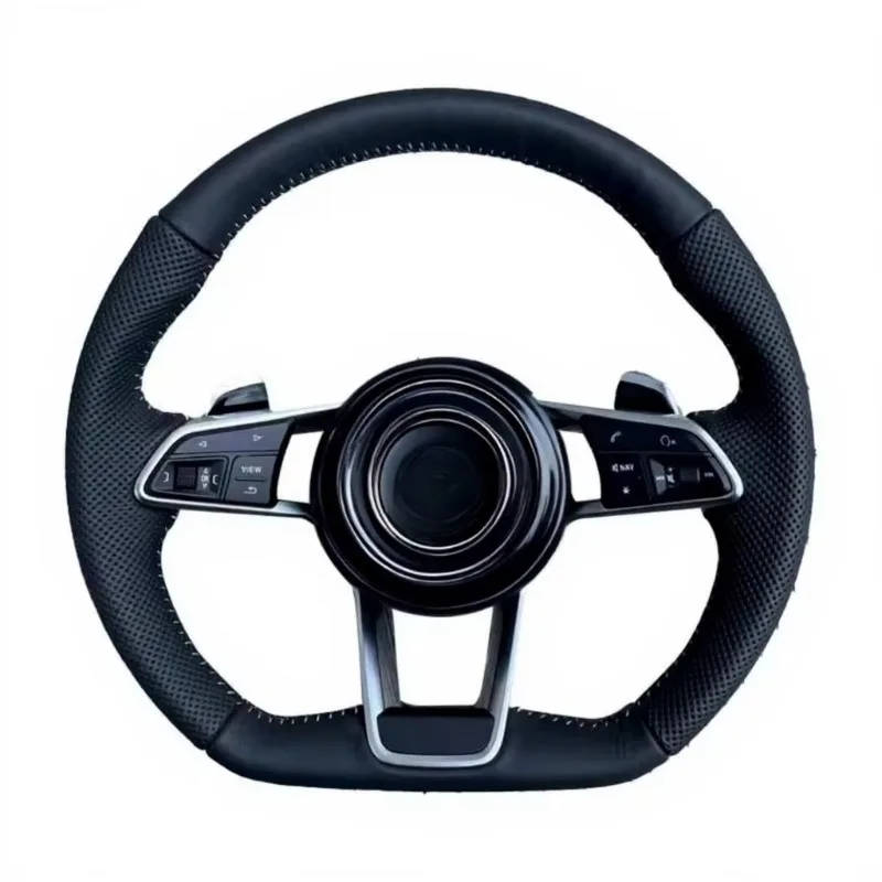 

R8 pure leather sports style steering wheel new and old for CLS carbon fiber modified cross-border supply