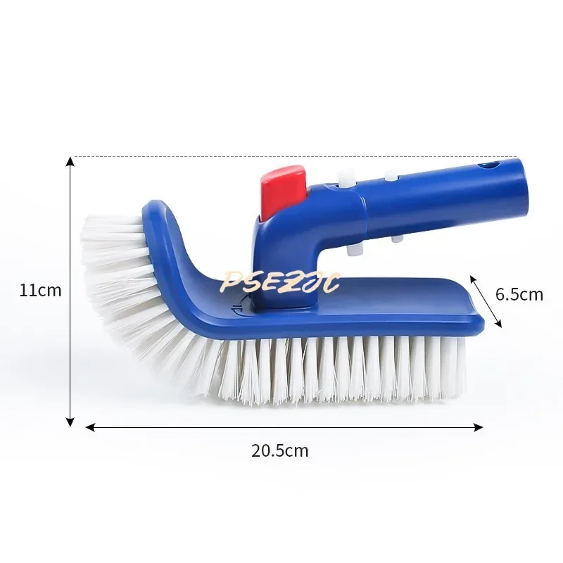 Outdoor Swimming Pool Step Cleaning Brush with 180 Degree Rotating Handle Suitable for Step and Corner Cleaning