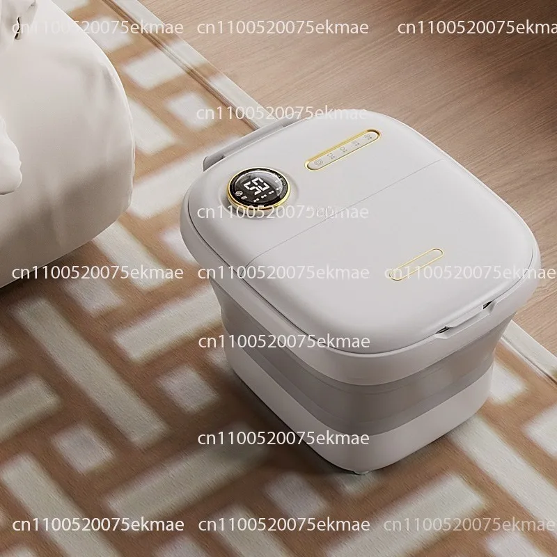 Folding Foot Soaking Bucket Electric Massage Heating Foot Washing Basin Automatic Household Foot Bath