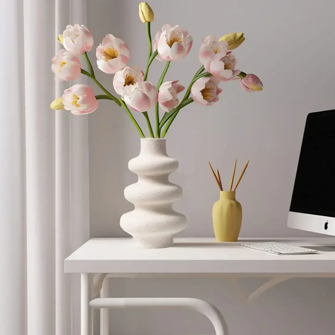 

Home Decor Ceramics Vase Nordic Room Decor Flower Vase Modern Living Room Decoration Vase for Decoration Stand for Flowers