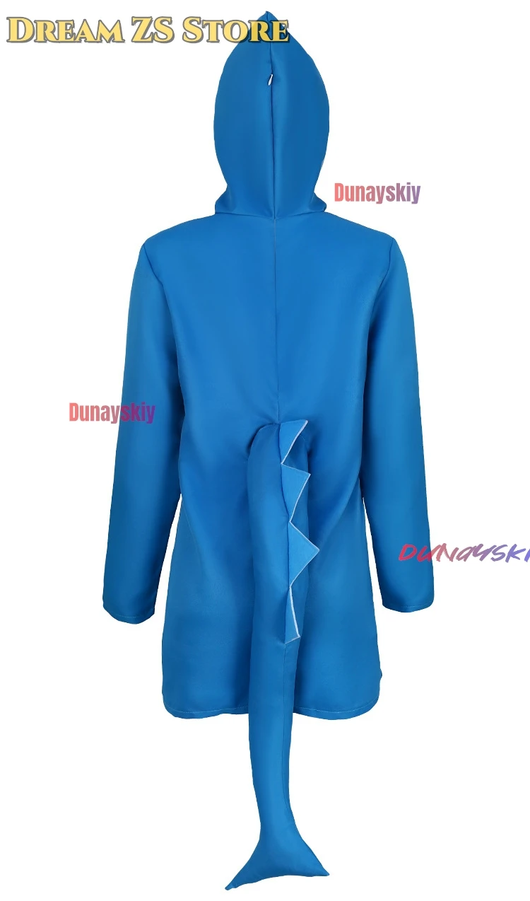 بدلة Shark Bunny Cosplay Zenless Zone Zero كاملة مع غطاء رأس القرش وقفازات لأداء الهالوين/المرحلة