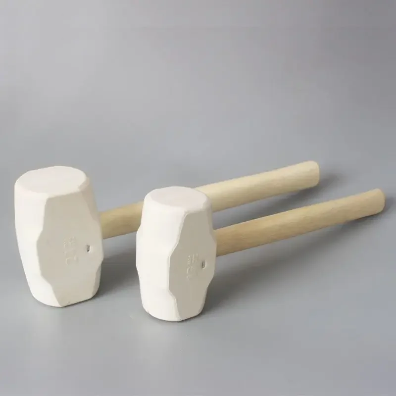 Rubber Mallet with Non-slip Handle for Tile Installation and Floor Leveling - Large and Medium Size