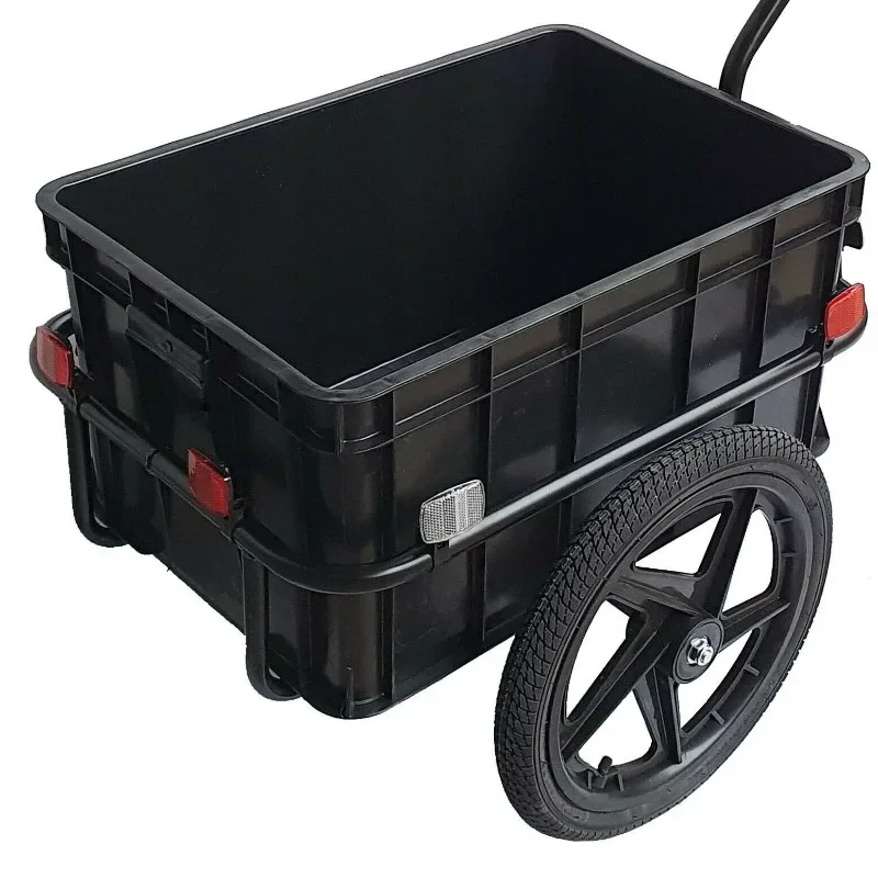 Folding Removable Bike Trailer, Colored Field Travel Camping Pet Mountain Bike Trailer