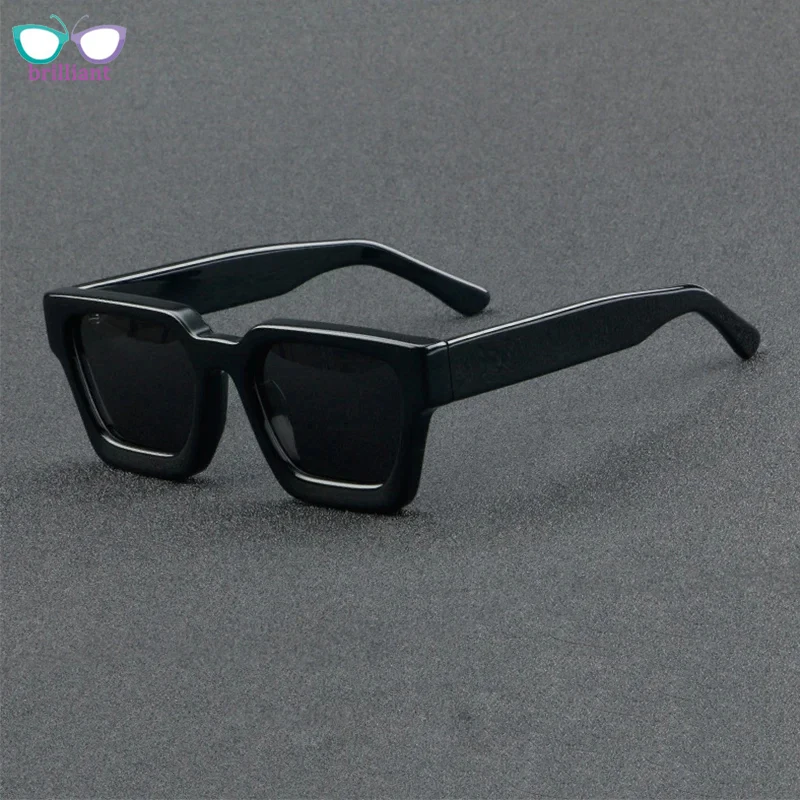 

1439S New Fashionable Thick Acetate Square Women Sunglasses High Quality Outdoor Protection UV400 Men Car Driving SUN GLASSES