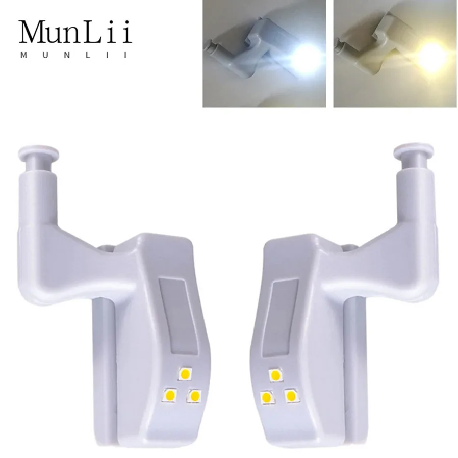 

LED Inner Hinge Lamp Under Cabinet Lights Universal Wardrobe Cupboard Sensor Lights for Bedroom Kitchen Closet Night Lamp