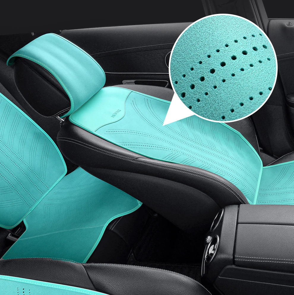 Leder-Autositzbezüge Luxus-Sitzpolster für BMW E60 X5 E70 E46 E36 Audi A4 B8 Golf 5 Opel Corsa d Cupra Formentor – Detail 2
