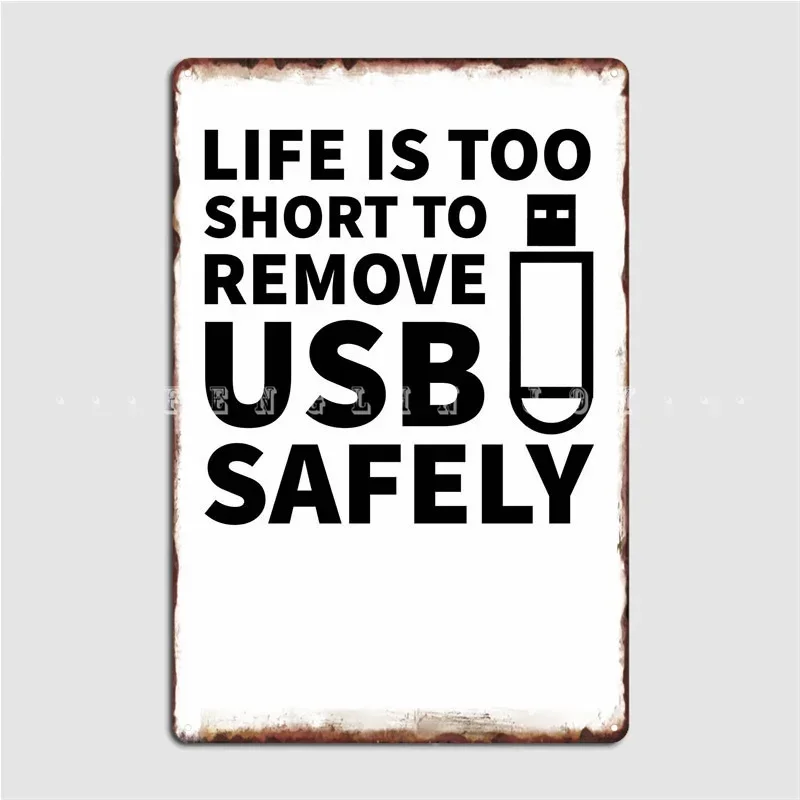 Usb It Administrator Metal Sign Club Home Home Customize Plates Tin Sign Poster