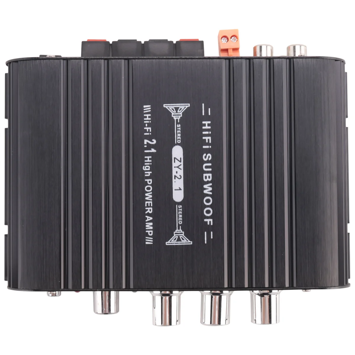 A51I -838 HIFI Amplifier 2.1 Channel Car MP3 Mini Amp AUX Input High and Low Bass Adjustment Super Bass 20Wx2+40W Amplifier