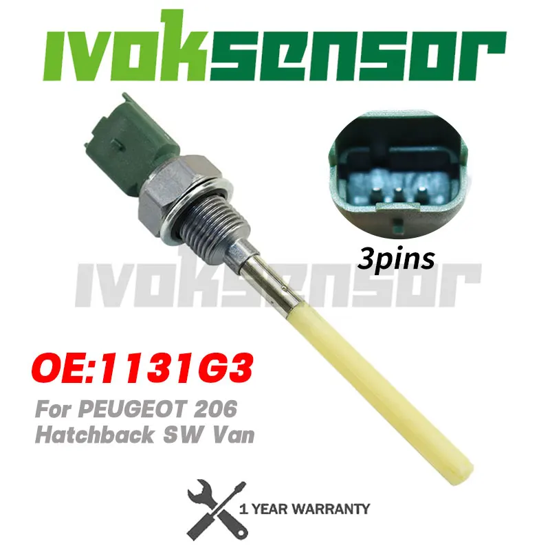 

1131G3 Оригинальный 3-контактный датчик уровня моторного масла для PEUGEOT 206 хэтчбек SW Van 1.1 1.4 1998-2012 255510