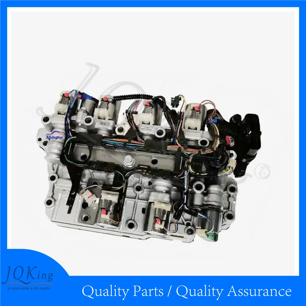 مُعاد تصنيعه 8F35 8F40 8F24 جسم صمام ناقل الحركة الأوتوماتيكي 8 سرعات مع الملف اللولبي وحزام الأسلاك لسيارة FORD 8F35