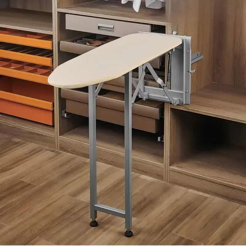 Foldable Pull Out Ironing Board Cabinet Built-in Wardrobe Accessories Sliding Wall Mounted Lightweight Ironing Board