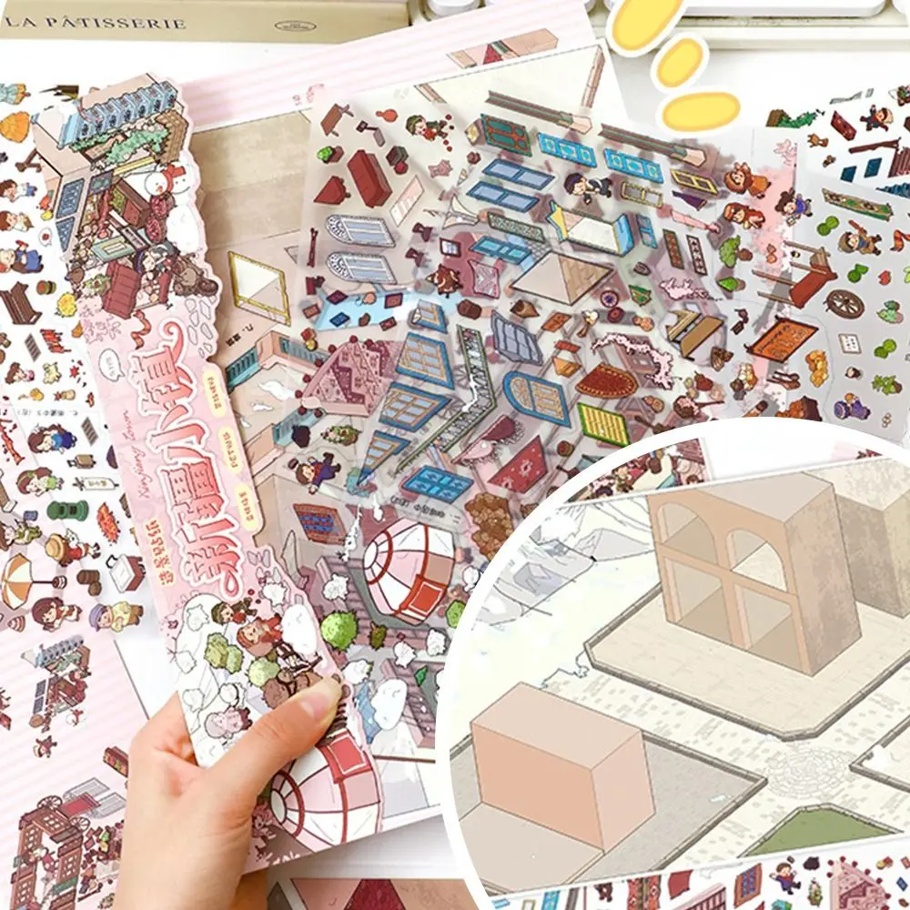 

Наклейки Kawaii Design: Пейзажи, DIY-дизайн, Экономическая зона, Карманные сцены, Тематические наклейки для фестивалей, Уличные сцены