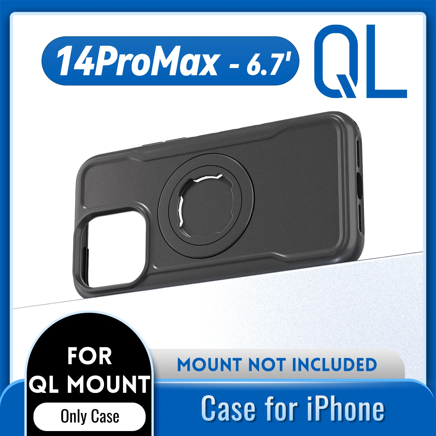 Quad-style motorfiets/fiets magnetische schokbestendige hoes voor iPhone 17 16 15 14 ProMax met oplaadfunctie en vergrendelbaar ontwerp