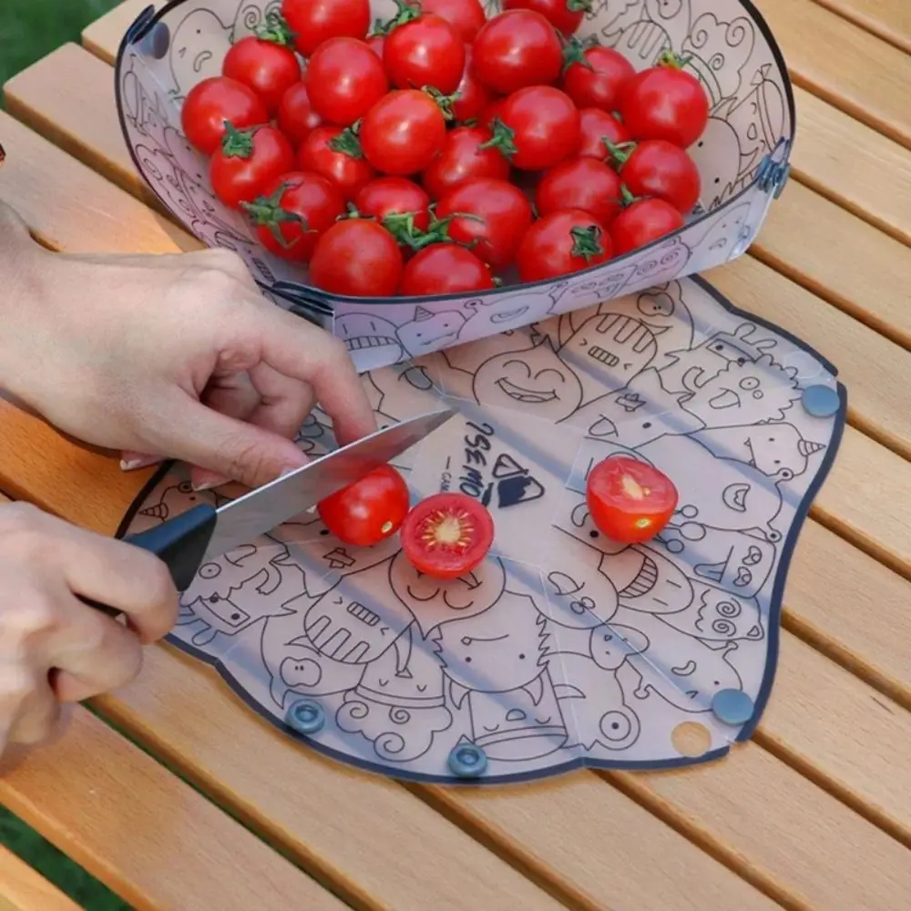 

Food-Grade Outdoor Foldable Tableware Lightweight Multi-purpose Foldable Camping Tableware Portable plastic Camping Folded Dish