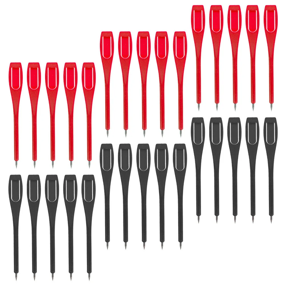 30 Pcs Golf Scoring Pencils Clip Bulk Golfs Writing Tool Household Plastic for Balls