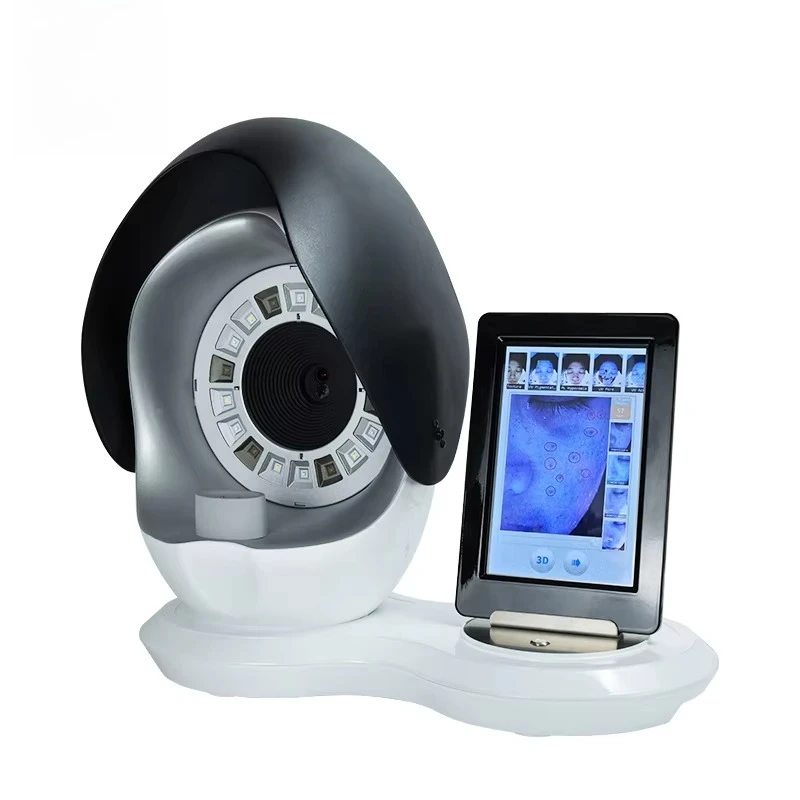 Mais novo digital 3d hidratante facial máquina analisadora de pele uso doméstico com plugues it ue jp eua