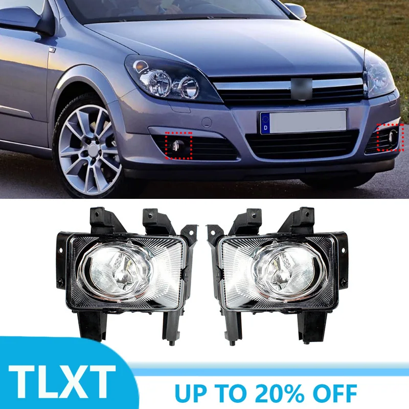 Left, Right New Car Front Fog Light Lamp Housing Fit For Opel Astra H / ZAFIRA 2004-2012 For VAUXHALL Astra H / ZAFIRA 2004-2011