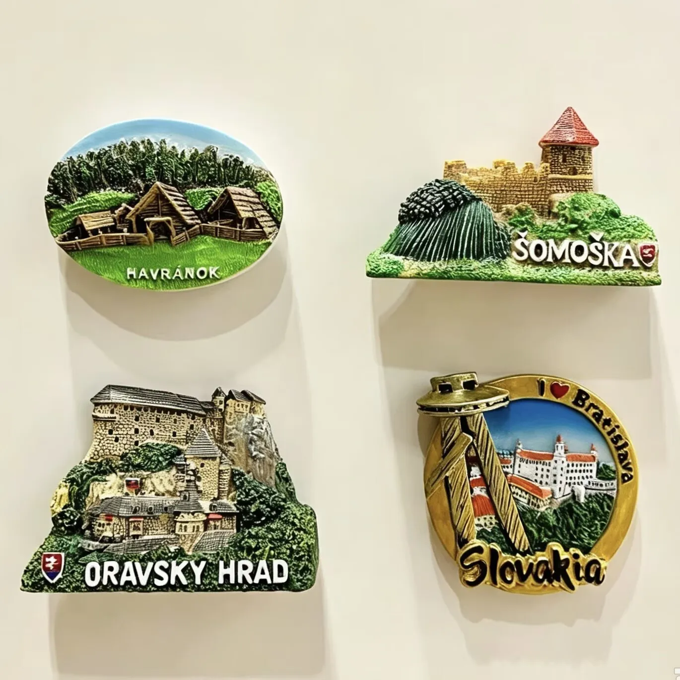 Slovakia 3D Fridge Magnets Travel Souvenir Resin Handicraft Refrigerator Magnets Sticker Collection Gift Home Decoration