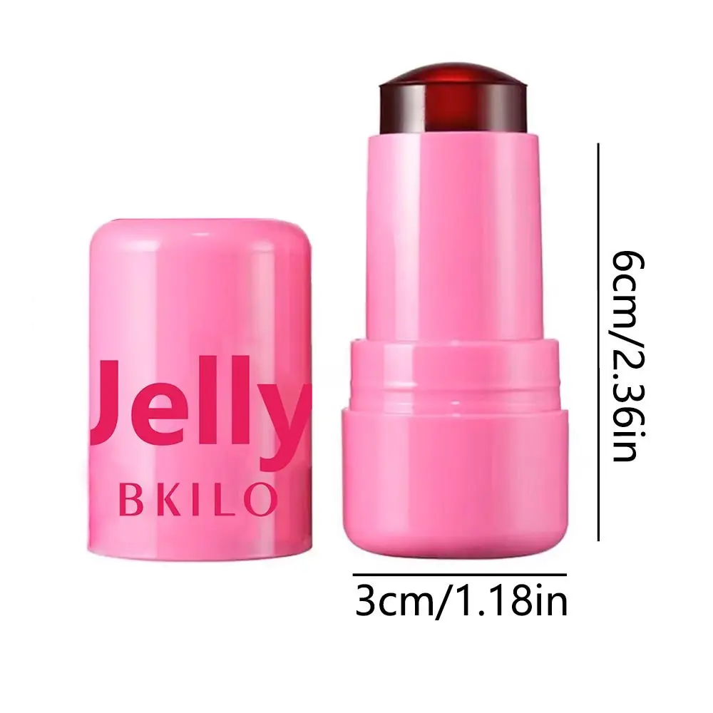 Gehydrateerde Jelly Tint Blush Stick Multi-Use Non-Stick Fleuren Lipvlek Langdurige Waterdichte Gezichtsblusher Wand Geschenken