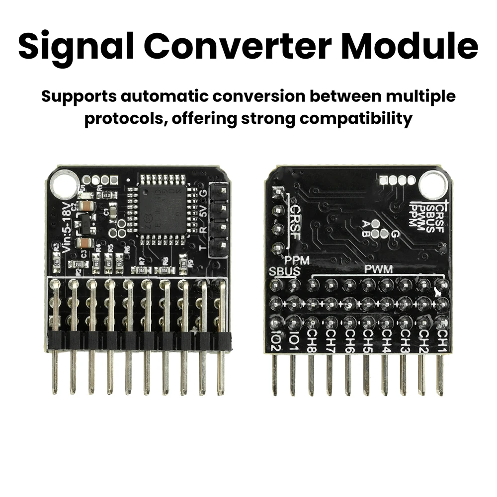 8-Kanal-Signalwandler, PWM-Konvertierungsmodul, automatische Protokollkonvertierung für FPV-Drohnen, Echtzeit ohne Verzögerung