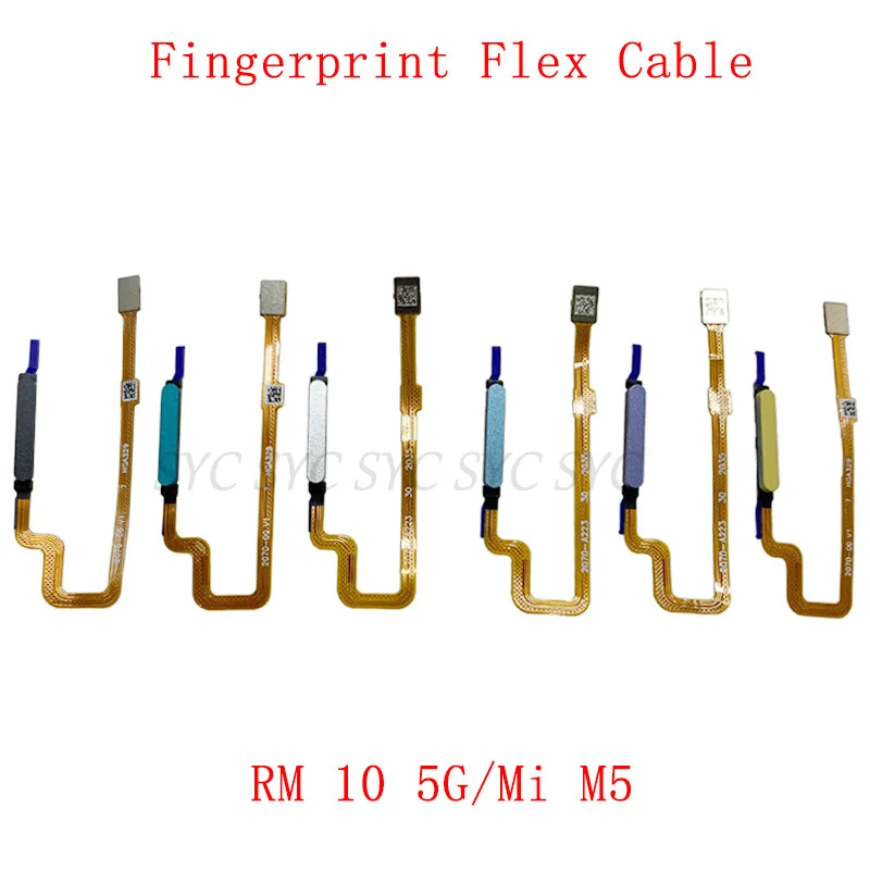 

Fingerprint Sensor Button Flex Cable For Redmi 10 5G MI M5 Touch Scanner Repair Parts