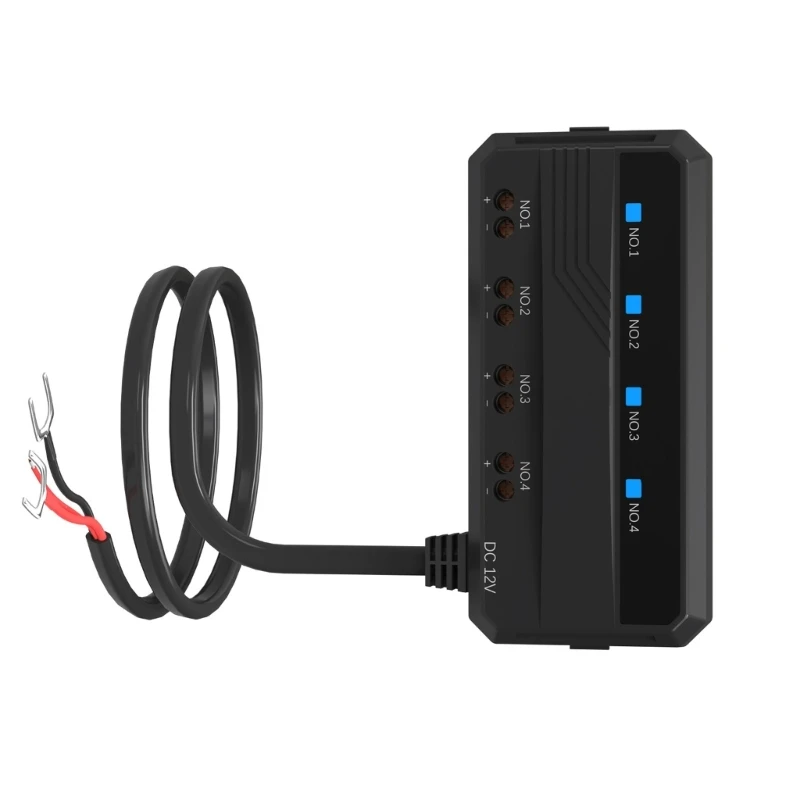

B2EF 12V Relays Box With Blade Holder 20A Overcurrent Protections Terminal Block