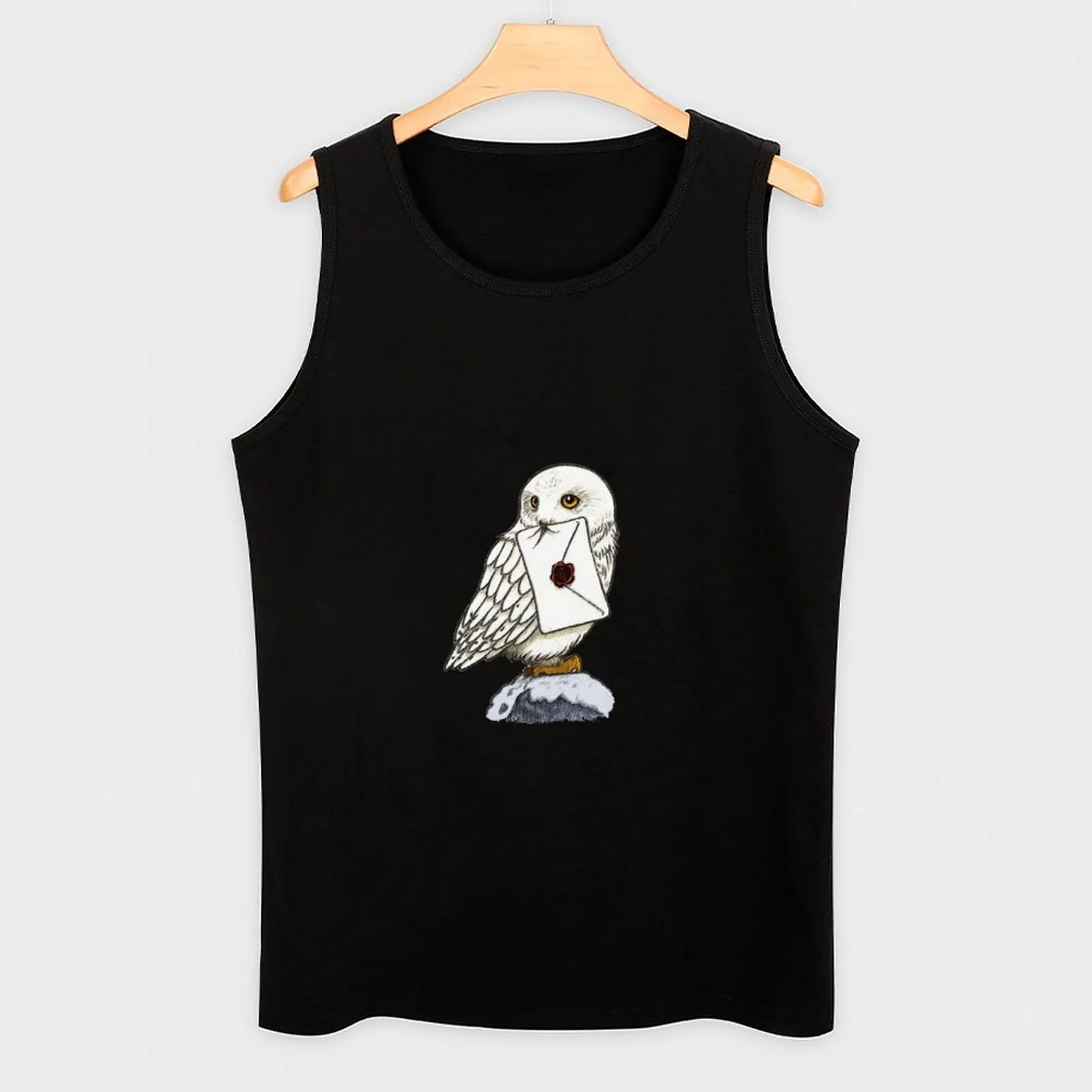 Hedwig Wizard ملصق تانك توب قمصان رياضية موضة 2025 سترة رجالية للرجال