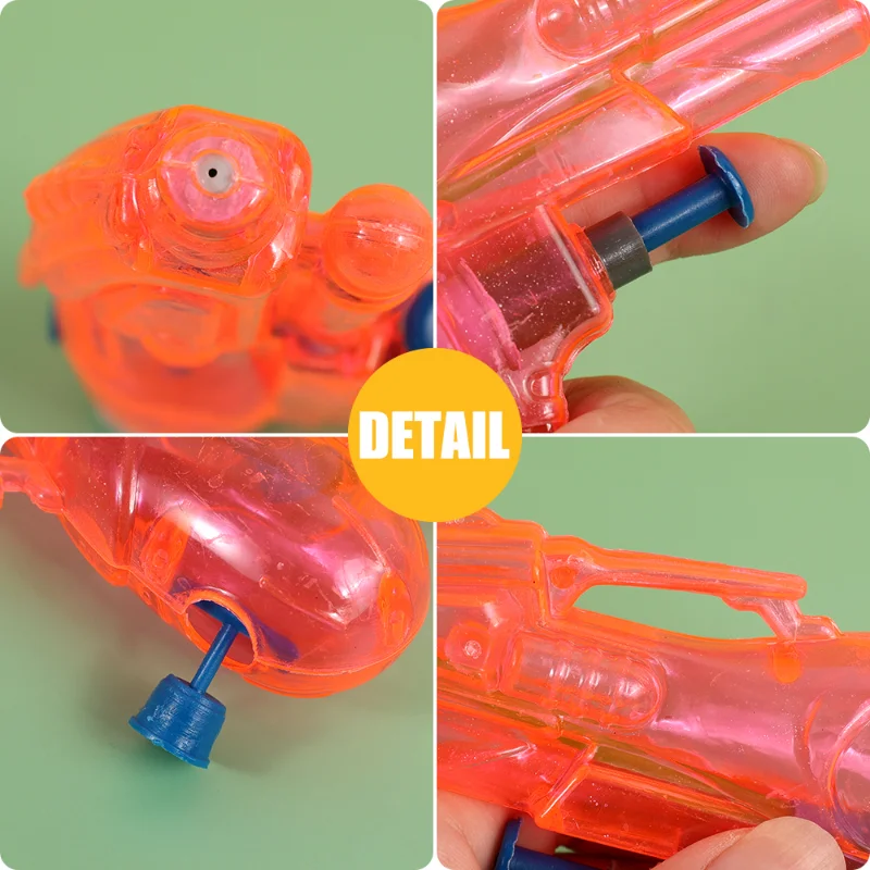 Pistola de água transparente para crianças, Mini pistolas de água, jogo de luta spray, blaster de praia, pistola de água, brinquedos infantis, meninos e meninas, presentes