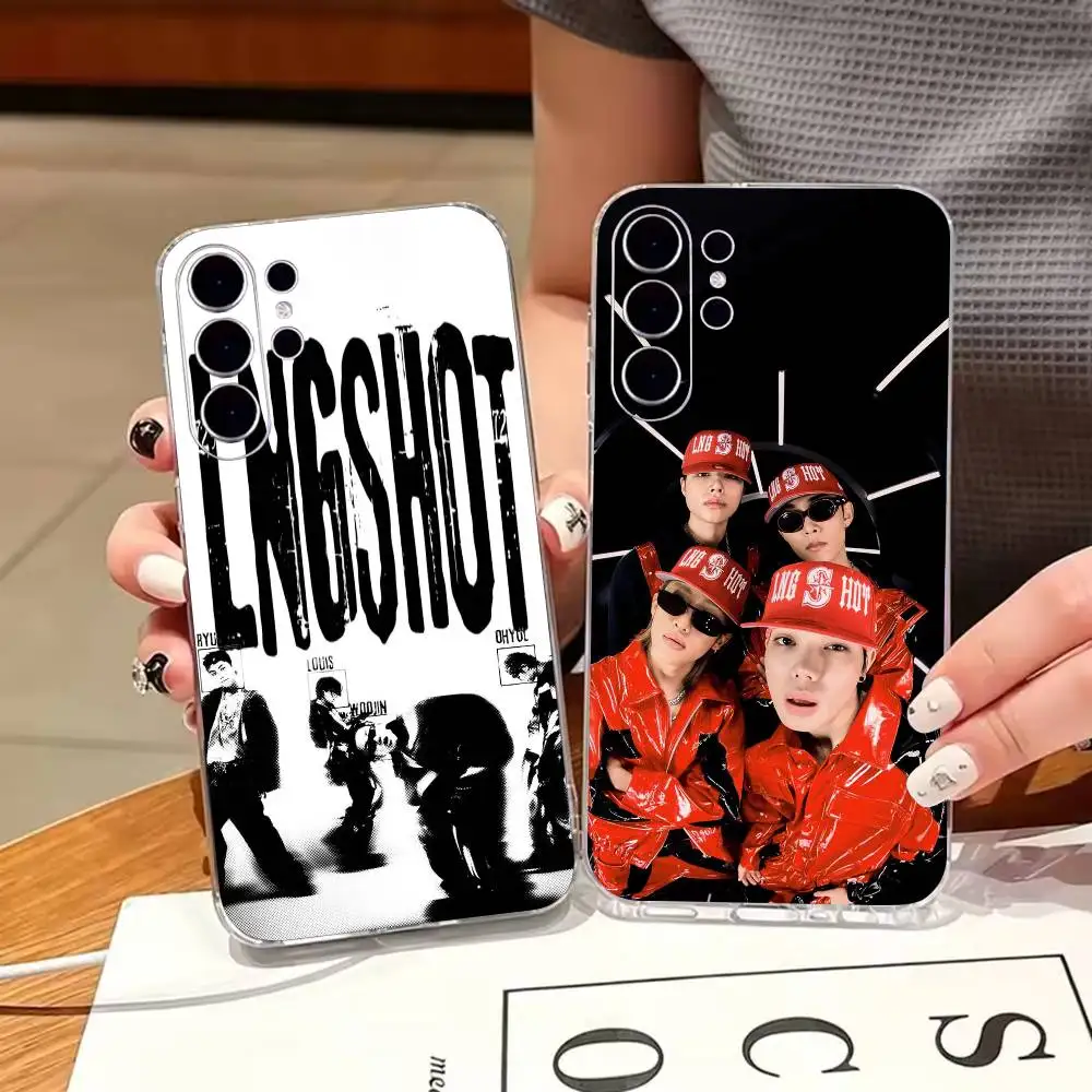 Hot H-Hip-hop LNGSHOT Phone Case For Samsung S25,S24,S21,S22,S23,S30,Ultra,S20,Plus,FeTransparent Cover