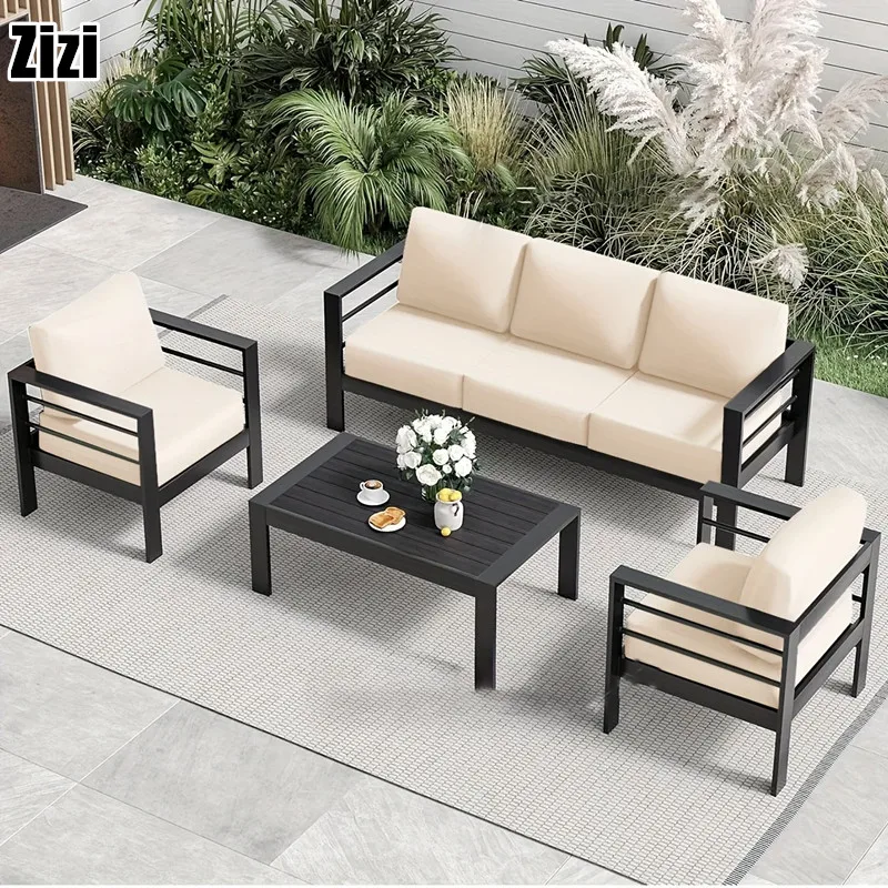 1Pc 1/2/3/4-Seater Solid Color Outdoor Sofa Cushion Cover Couch Cushion Covers Replacement Patio Furniture Stretch Cover