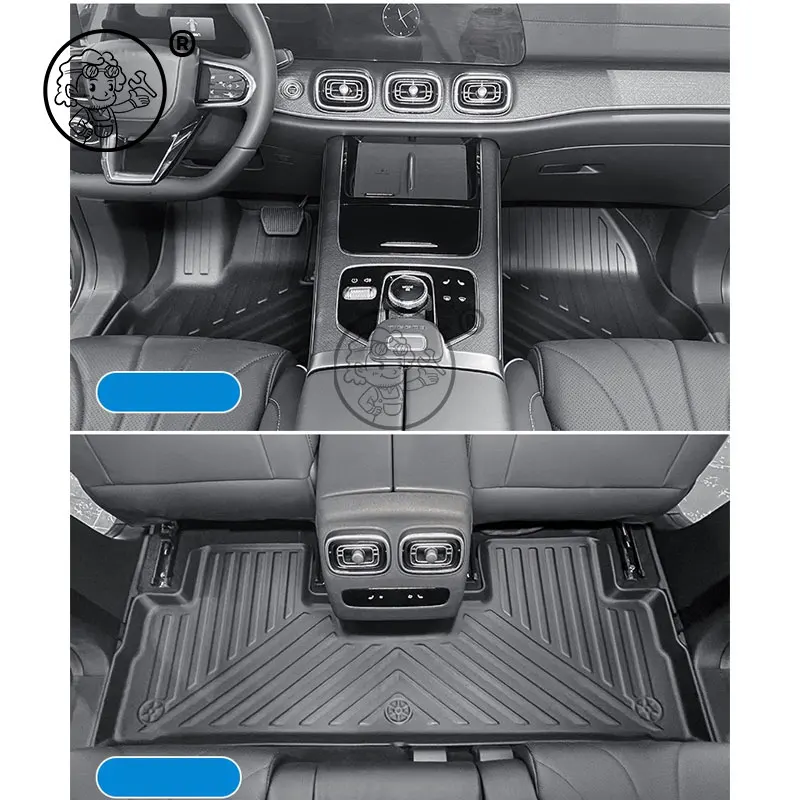 For  Jaecoo J8 PHEV 2025 2026 five seats TPE Floor Mats All Weather Waterproof Anti-Slip Rear Trunk Cargo Liner Anti Dirty Pads