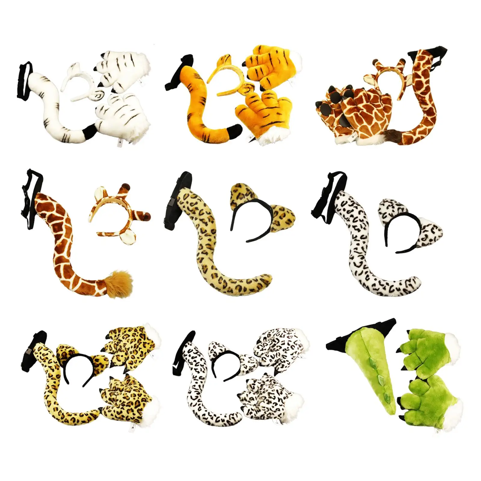 

Косплей хвост комплект костюм нарядное платье украшение подарок косплей на день рождения