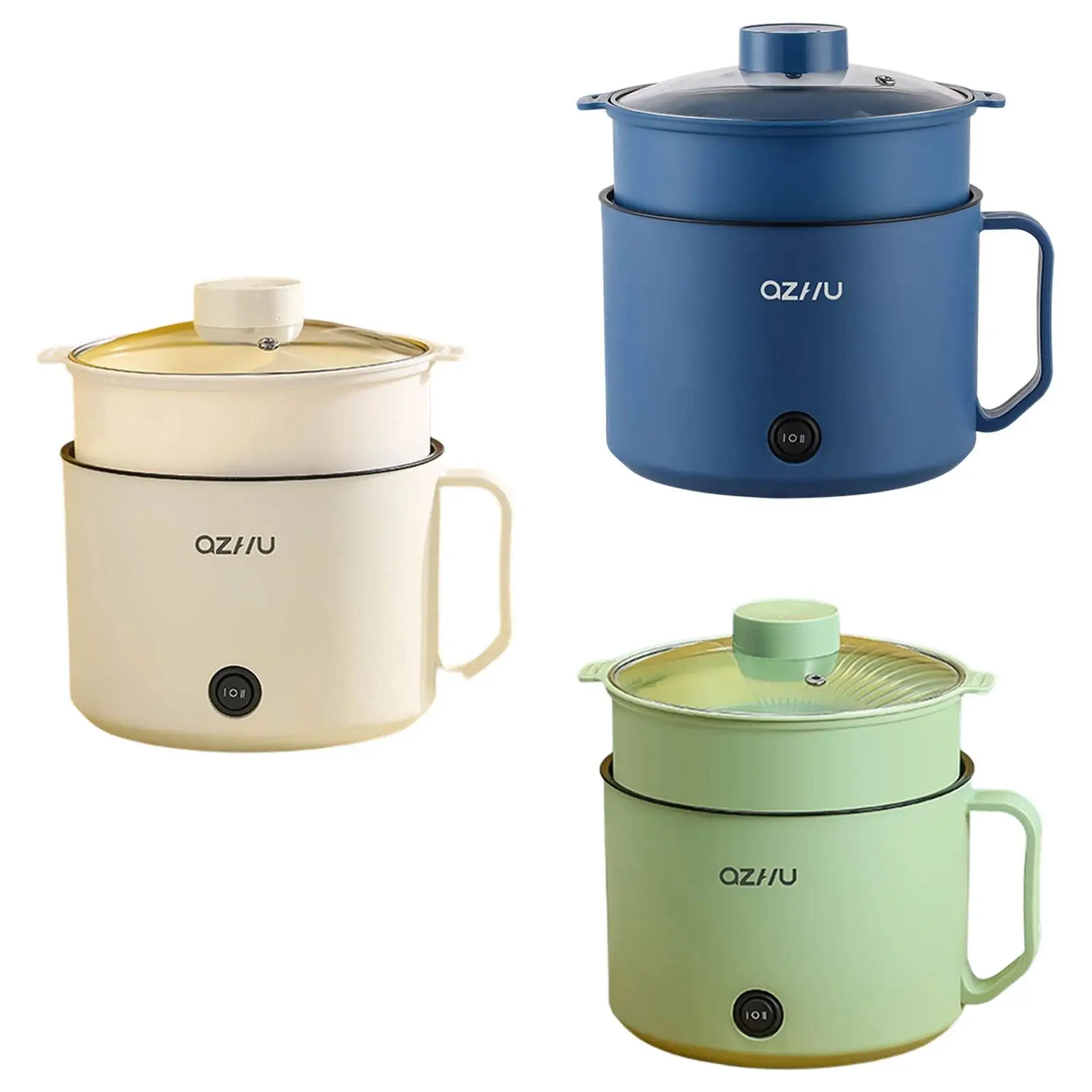 Электрическая кастрюля, легко чистящаяся кастрюля, 2 передачи, регулируемая, с защитой от высыхания для кипячения, супа Шабу Шабу, макарон, яиц, лапши