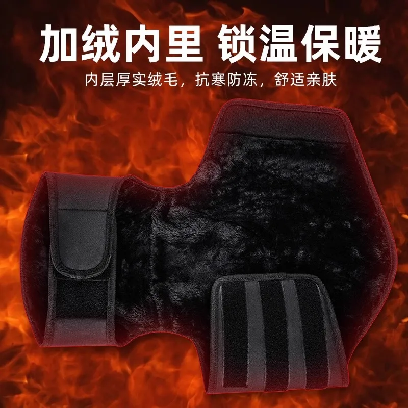 Motorcycle Knee Guards Winter Warm Fleece Windproof Reflective Quick Release Knee Pads for Motorbike Scooter Riding