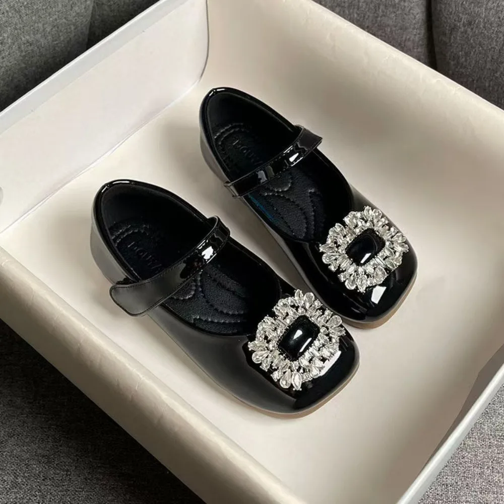รองเท้าหนังเด็ก PU แบบแมรี่เจน น้ำหนักเบา รองเท้าเด็กพื้นนุ่ม สวมใส่ง่าย สไตล์เจ้าหญิง สำหรับเด็กผู้หญิง ฤดูร้อน