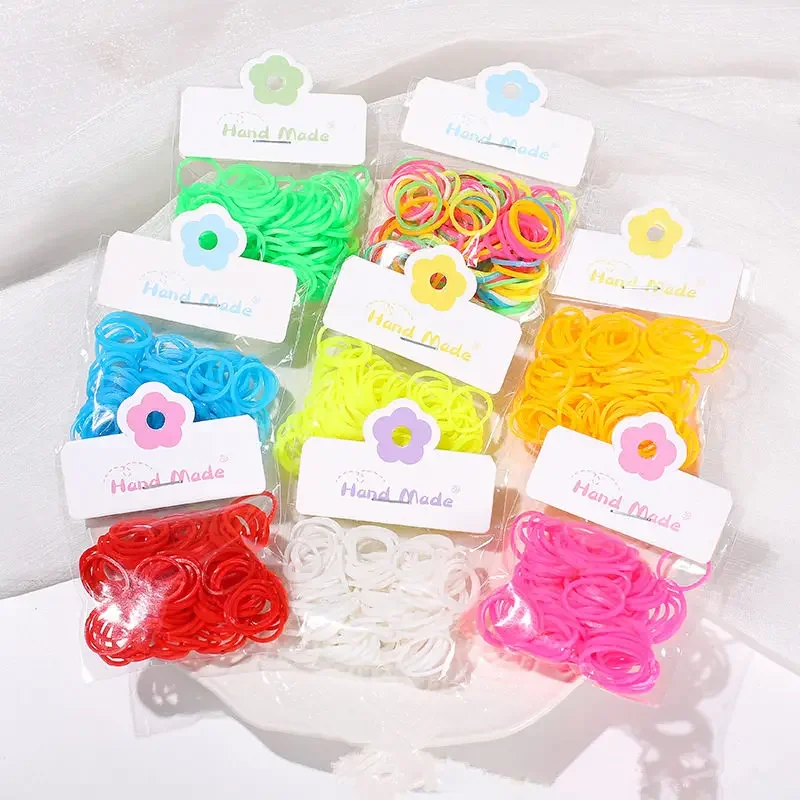 100pcs Pet Puppy Dog Cat Hair Bows Colorful Pet Rubber Bands Colored Top Elastic for Dog Grooming Bows Accessories Pet Products