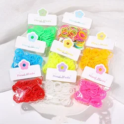 100pcs Pet Puppy Dog Cat Hair Bows Colorful Pet Rubber Bands Colored Top Elastic for Dog Grooming Bows Accessories Pet Products