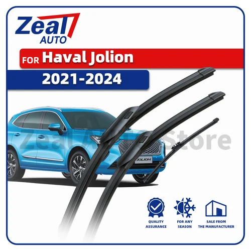 Escobillas de limpiaparabrisas delanteras y traseras LHD para Haval Jolion 2021 2022 2023 2024 3 piezas parabrisas de ventana 24 ""17"" 10 ""cepillos accesorios de limpieza