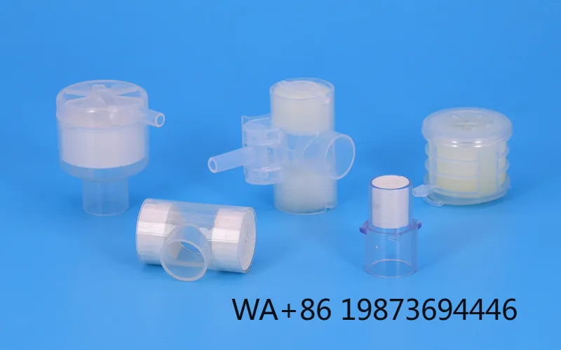 Disposable Medical Artificial Nose HME Filter, Tracheostomy with Suction & Oxygen Ports