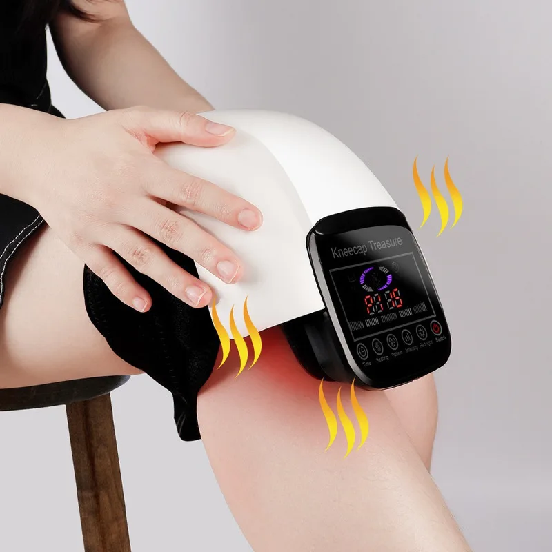 

Hot Knee-joint Massager Vibration Therapy Instrument Knee Massage Rehabilitation Pain Relief Muscle Relaxing Red Light Kneading