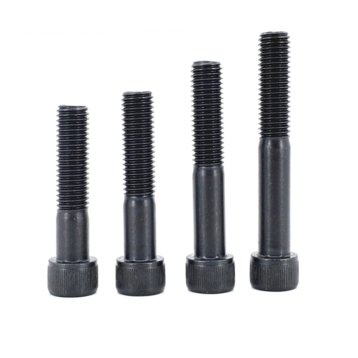 Din912 preto hex cabeça de soquete parafuso allen 304 a2 aço inoxidável grau 12.9 M3-M12 hexágono externo força de tração