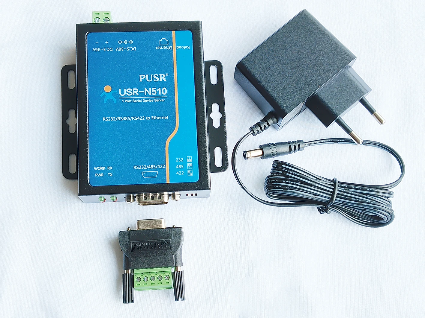 USR- N510 Industrial Modbus Gateway Serial RS232/RS485/RS422 to Ethernet Converter Command IoT Device 5-36V CE/FCC Certified