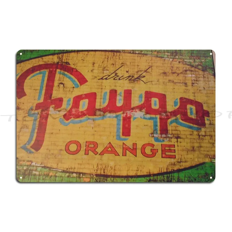 Faygo Orange Metal Plaque Cinema Wall Decor Create Wall Decor Designs Tin Sign Poster